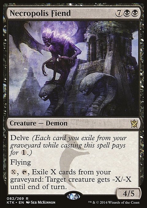 Necropolis Fiend, Khans of Tarkir #82, Magic: The Gathering card