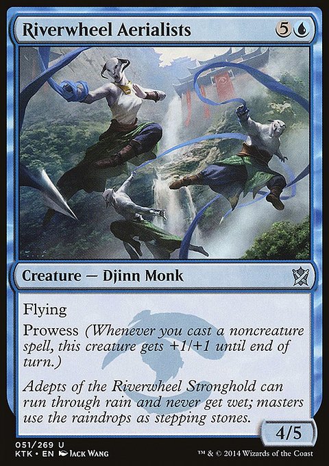 Riverwheel Aerialists, Khans of Tarkir #51, Magic: The Gathering card