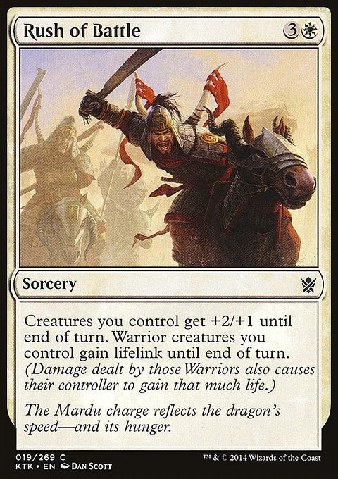 Rush of Battle, Khans of Tarkir #19, Magic: The Gathering card