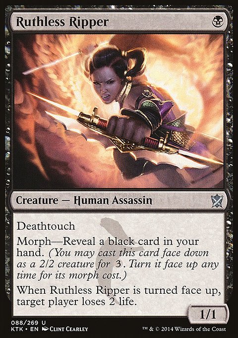 Ruthless Ripper, Khans of Tarkir #88, Magic: The Gathering card
