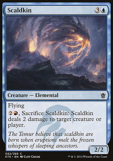 Scaldkin, Khans of Tarkir #52, Magic: The Gathering card