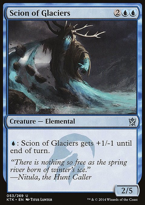 Scion of Glaciers, Khans of Tarkir #53, Magic: The Gathering card