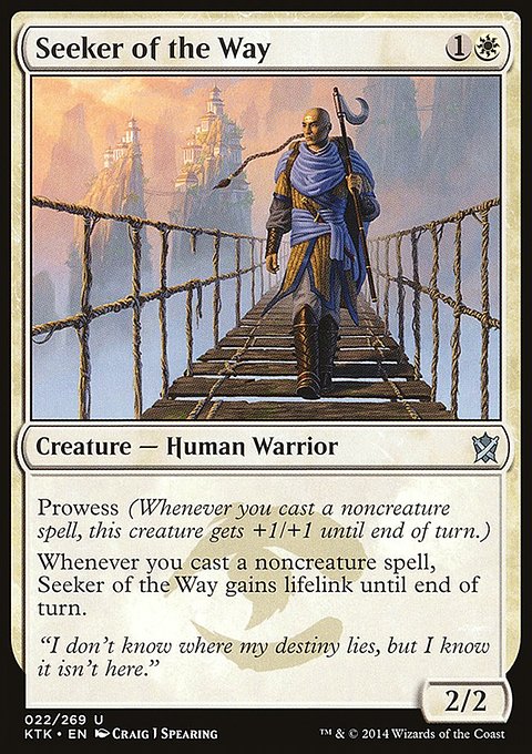 Seeker of the Way, Khans of Tarkir #22, Magic: The Gathering card