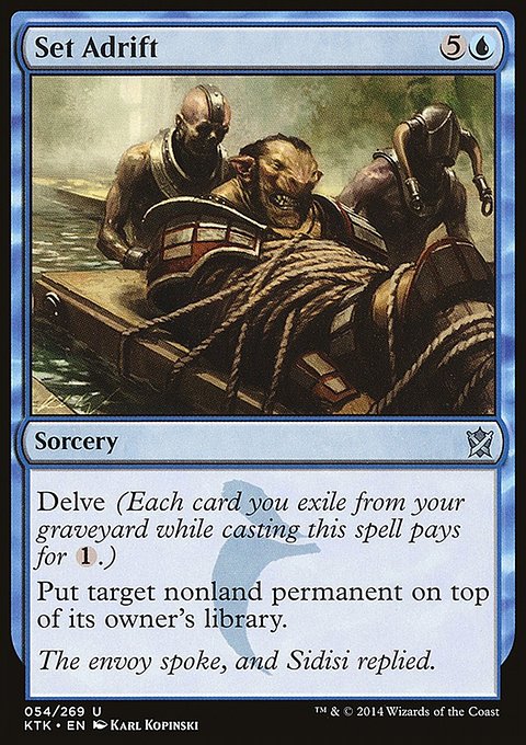 Set Adrift, Khans of Tarkir #54, Magic: The Gathering card