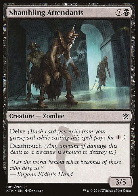 Shambling Attendants, Khans of Tarkir #89, Magic: The Gathering card
