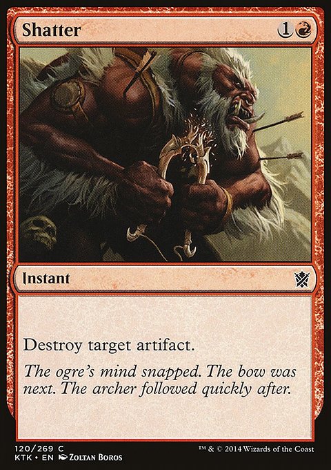Shatter, Khans of Tarkir #120, Magic: The Gathering card