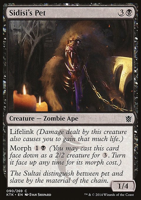 Sidisi's Pet, Khans of Tarkir #90, Magic: The Gathering card