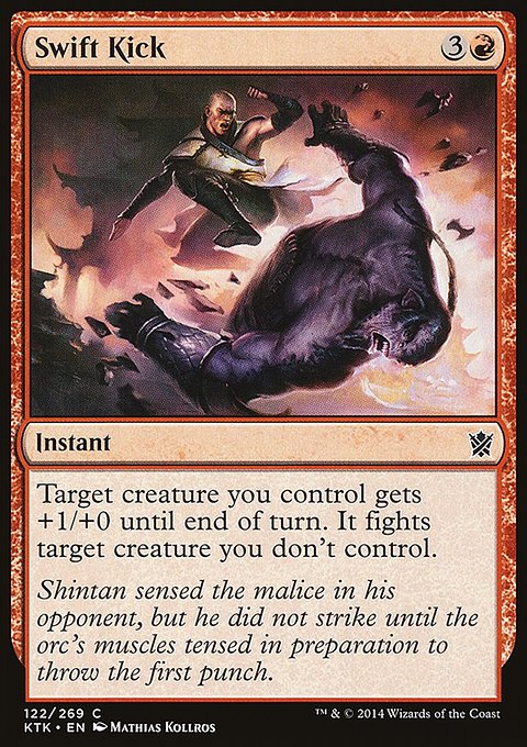 Swift Kick, Khans of Tarkir #122, Magic: The Gathering card