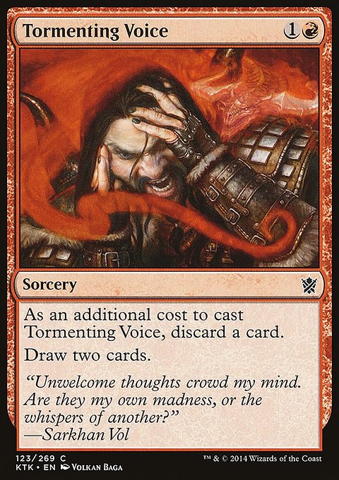 Tormenting Voice, Khans of Tarkir #123, Magic: The Gathering card