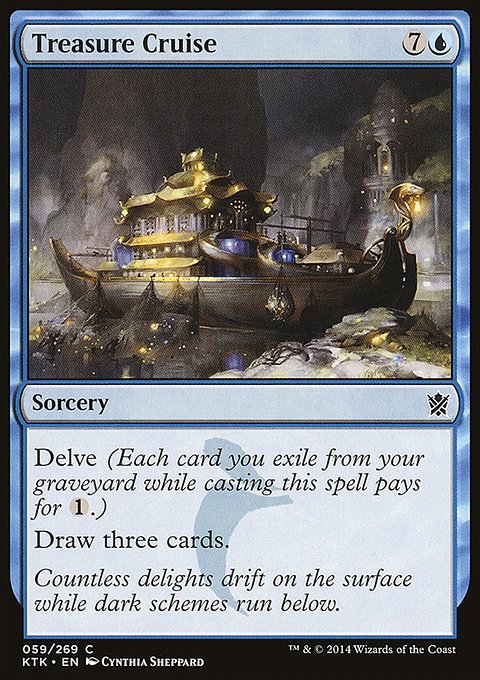 Treasure Cruise, Khans of Tarkir #59, Magic: The Gathering card