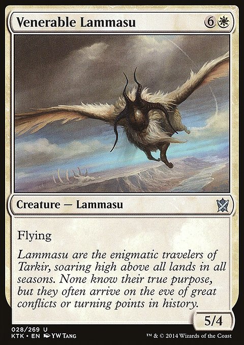 Venerable Lammasu, Khans of Tarkir #28, Magic: The Gathering card