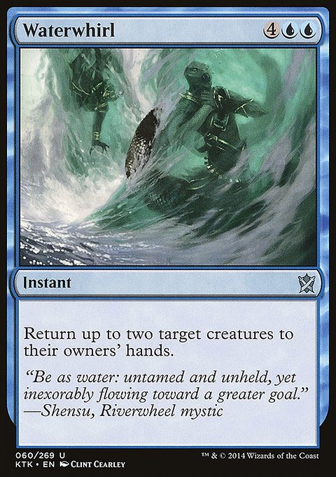 Waterwhirl, Khans of Tarkir #60, Magic: The Gathering card