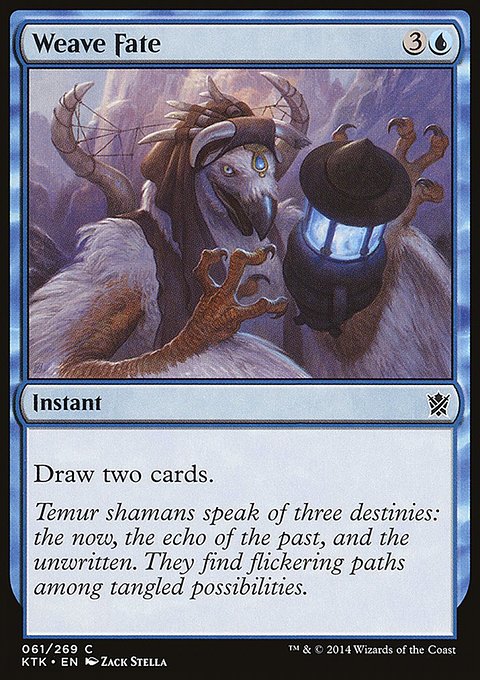 Weave Fate, Khans of Tarkir #61, Magic: The Gathering card