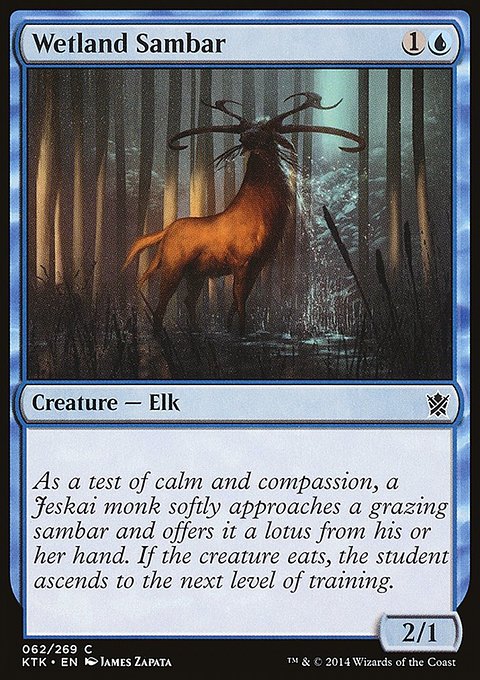 Wetland Sambar, Khans of Tarkir #62, Magic: The Gathering card