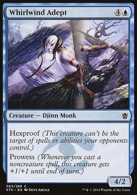 Whirlwind Adept, Khans of Tarkir #63, Magic: The Gathering card