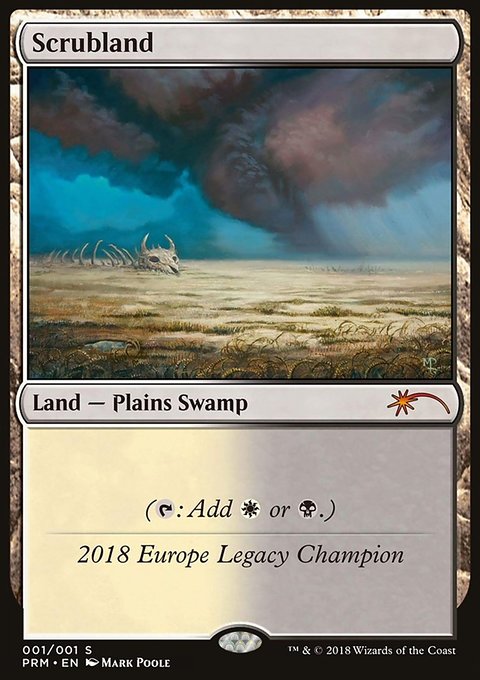 Scrubland, Legacy Championship #2018, Magic: The Gathering card