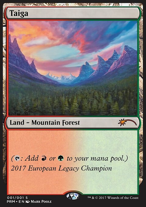 Taiga, Legacy Championship #2017EU, Magic: The Gathering card