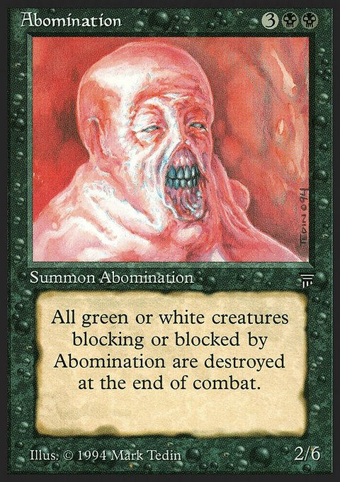 Abomination, Legends #87, Magic: The Gathering card