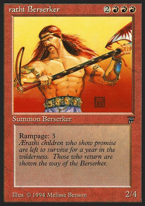 Aerathi Berserker, Legends #131, Magic: The Gathering card