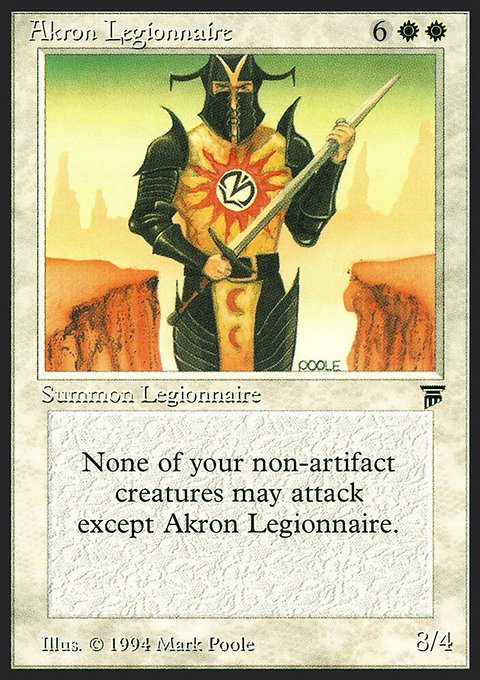 Akron Legionnaire, Legends #1, Magic: The Gathering card