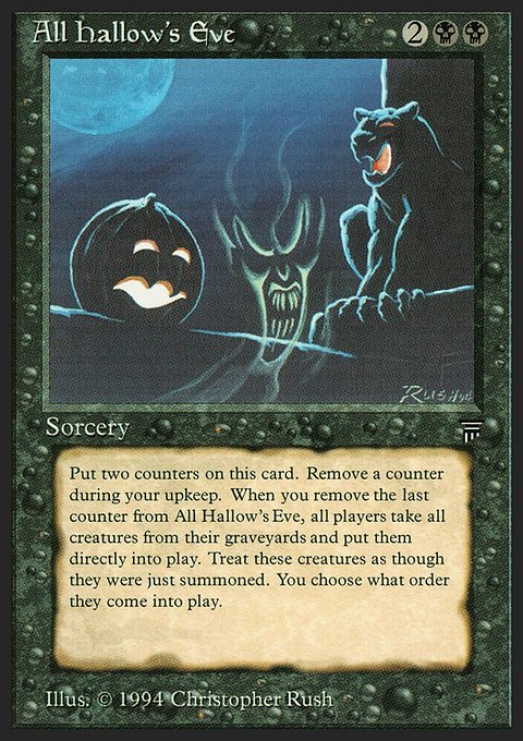 All Hallow's Eve, Legends #88, Magic: The Gathering card