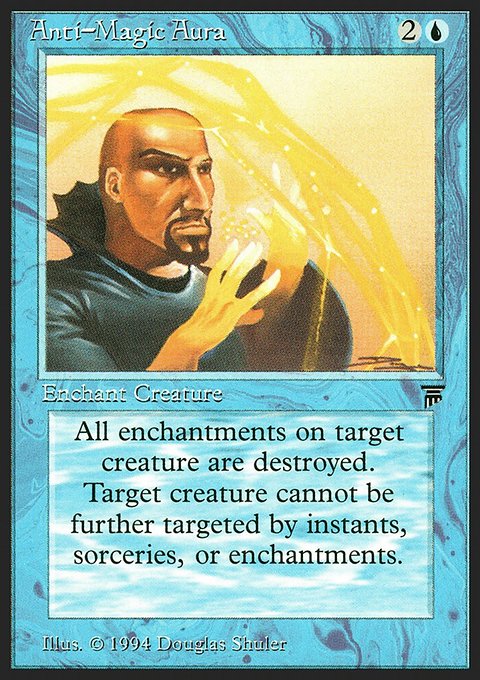 Anti-Magic Aura, Legends #45, Magic: The Gathering card
