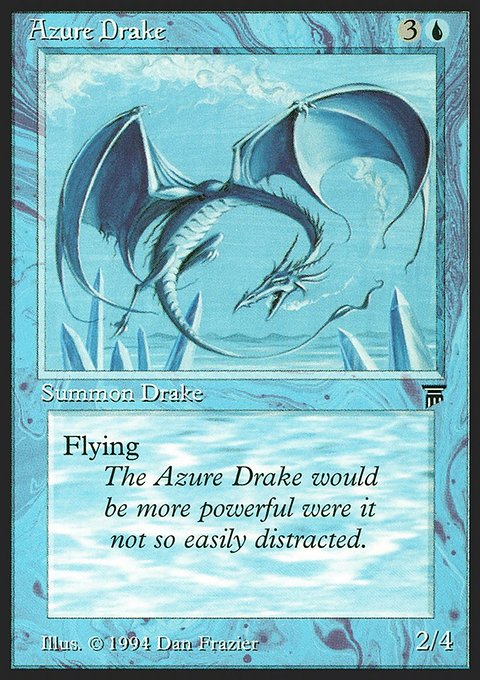 Azure Drake, Legends #46, Magic: The Gathering card