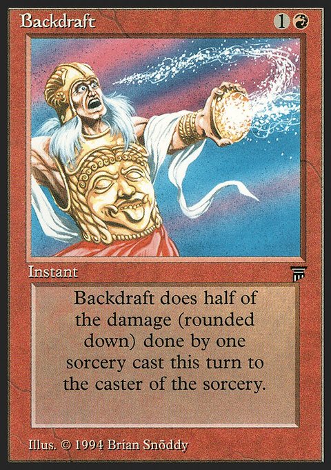 Backdraft, Legends #132, Magic: The Gathering card