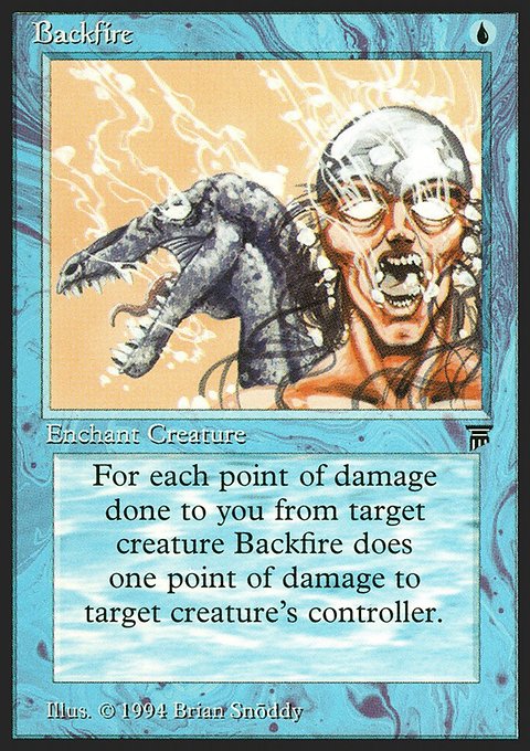 Backfire, Legends #47, Magic: The Gathering card