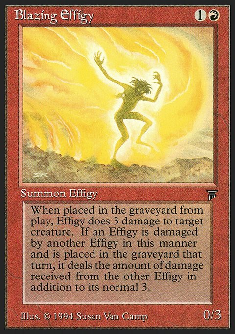Blazing Effigy, Legends #134, Magic: The Gathering card