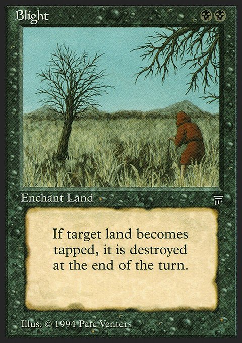 Blight, Legends #89, Magic: The Gathering card