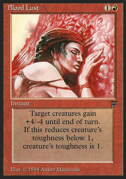 Blood Lust, Legends #135, Magic: The Gathering card