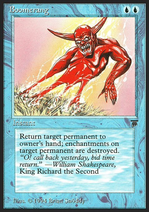 Boomerang, Legends #48, Magic: The Gathering card