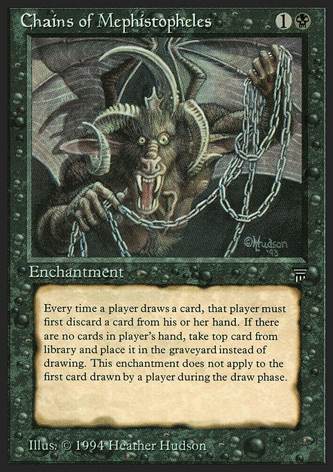 Chains of Mephistopheles, Legends #91, Magic: The Gathering card