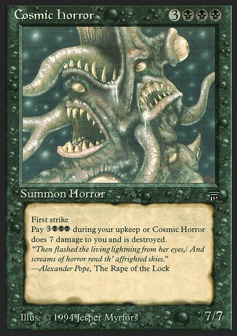 Cosmic Horror, Legends #92, Magic: The Gathering card