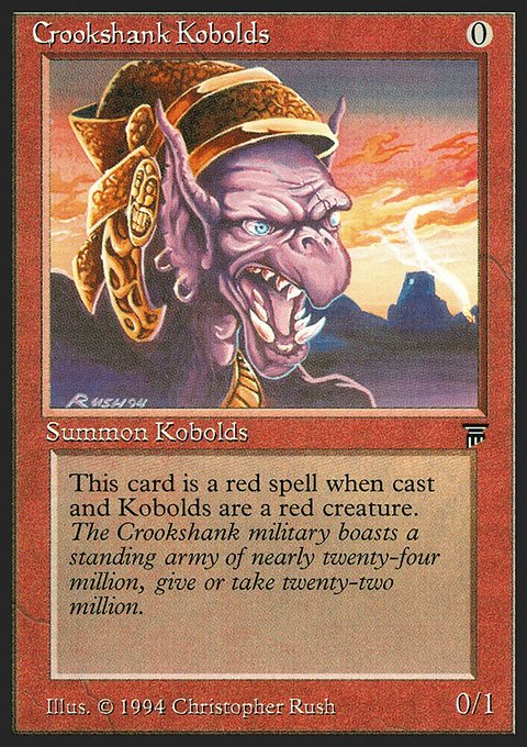 Crookshank Kobolds, Legends #141, Magic: The Gathering card