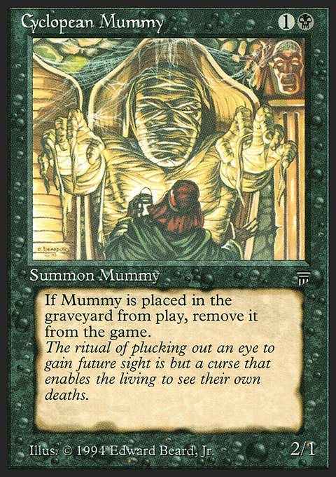 Cyclopean Mummy, Legends #93, Magic: The Gathering card