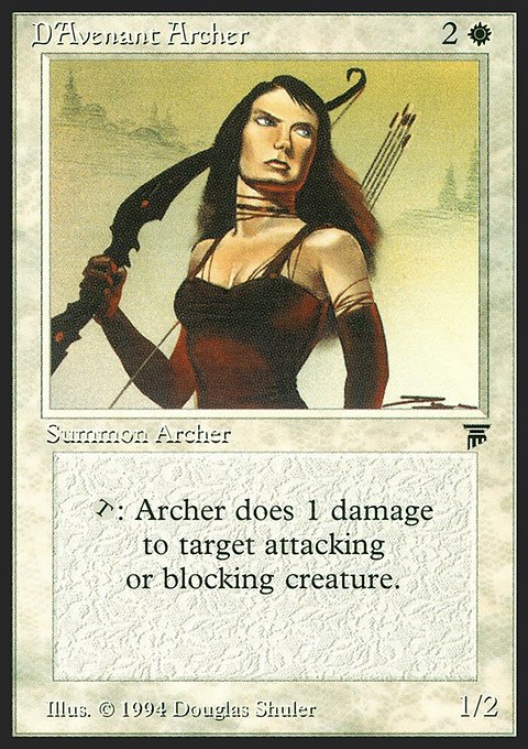 D'Avenant Archer, Legends #7, Magic: The Gathering card