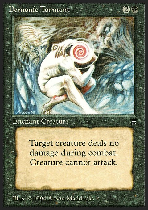 Demonic Torment, Legends #95, Magic: The Gathering card