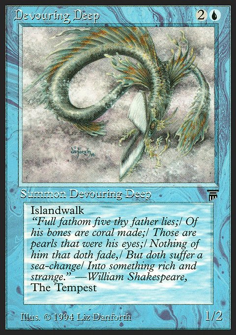 Devouring Deep, Legends #50, Magic: The Gathering card