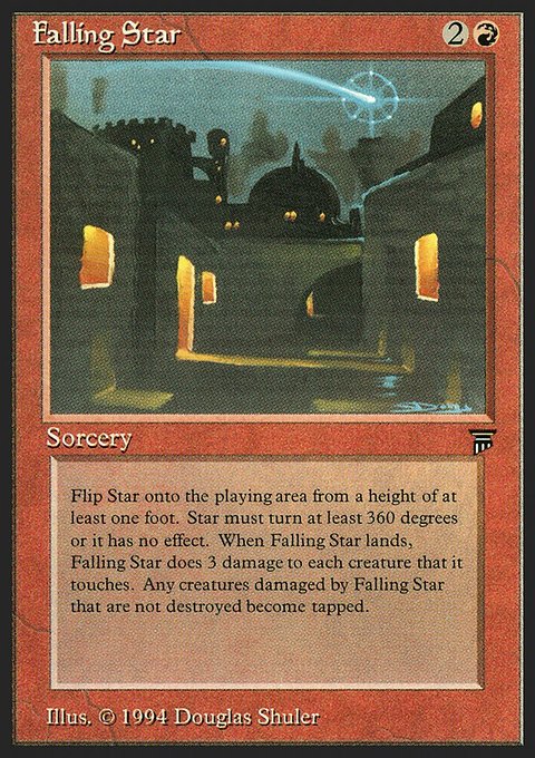 Falling Star, Legends #145, Magic: The Gathering card