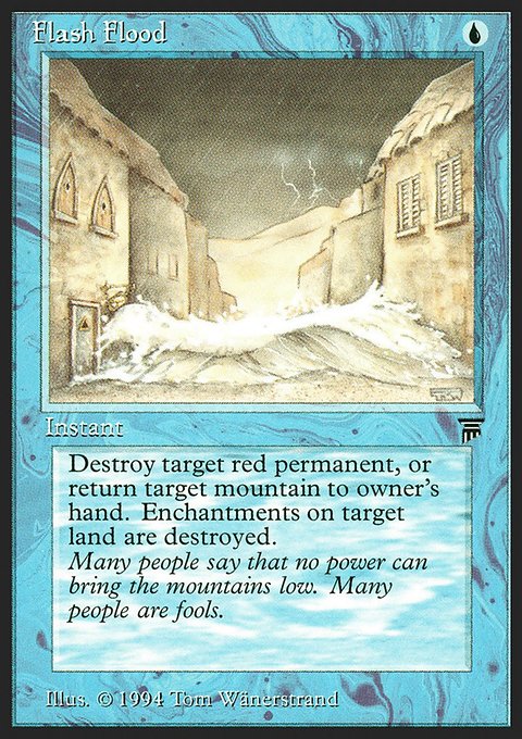 Flash Flood, Legends #57, Magic: The Gathering card