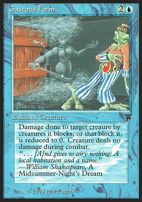 Gaseous Form, Legends #59, Magic: The Gathering card