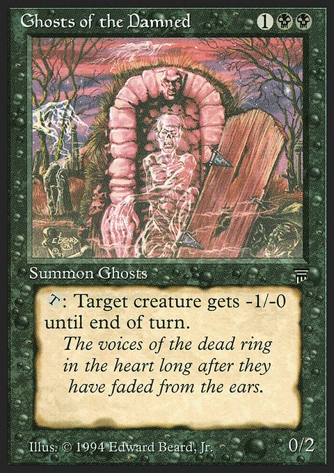 Ghosts of the Damned, Legends #98, Magic: The Gathering card