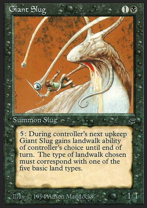 Giant Slug, Legends #99, Magic: The Gathering card
