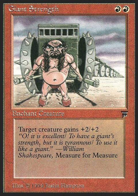 Giant Strength, Legends #149, Magic: The Gathering card