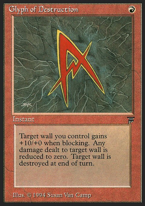 Glyph of Destruction, Legends #150, Magic: The Gathering card