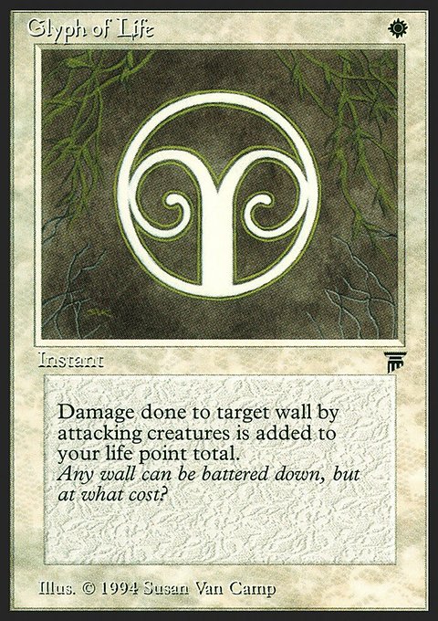 Glyph of Life, Legends #15, Magic: The Gathering card