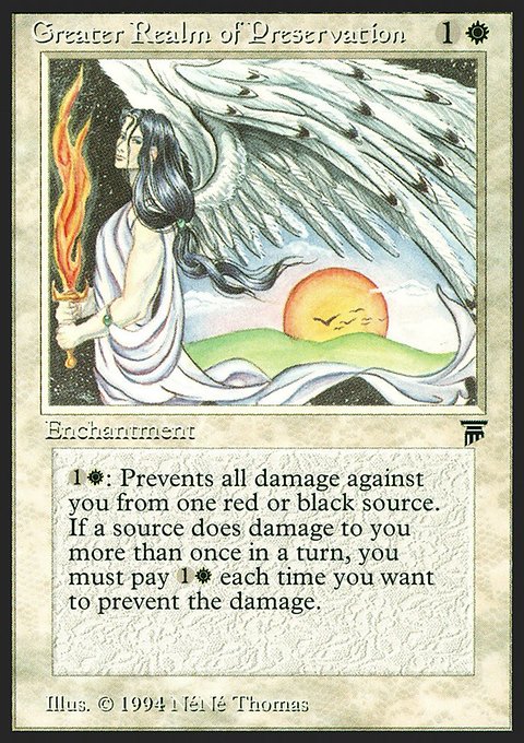 Greater Realm of Preservation, Legends #18, Magic: The Gathering card