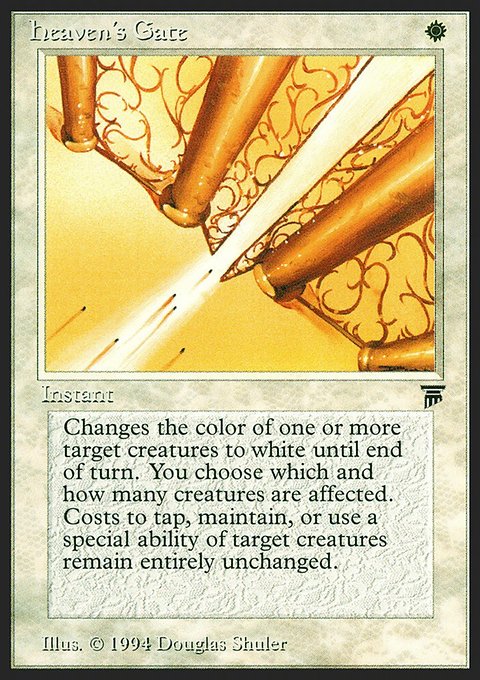 Heaven's Gate, Legends #19, Magic: The Gathering card
